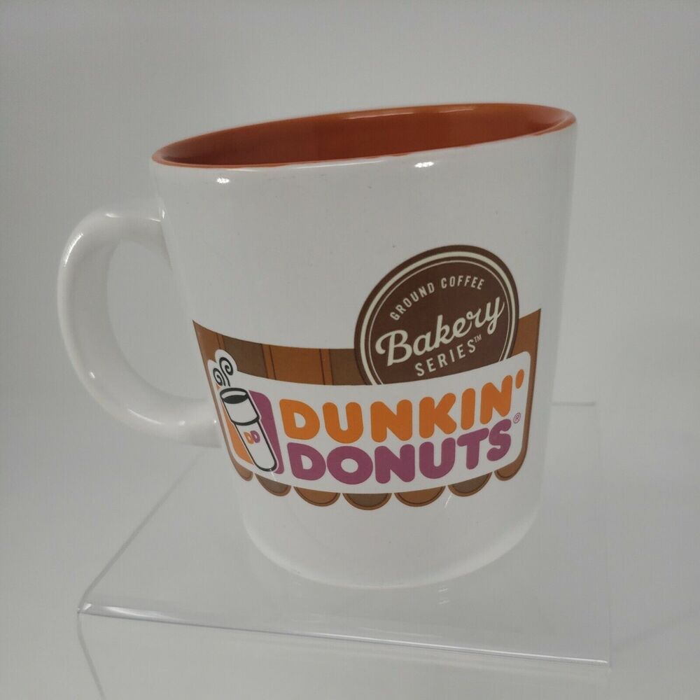 Dunkin Donuts Bakery Series Coffee Mug White Orange Collectible Dunkin' Classic